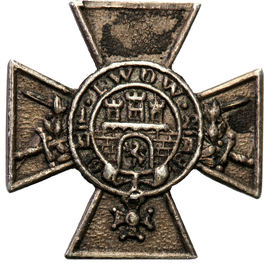 II RP. Miniaturka odznaki Obrońcom Kresów Wschodnich „Orlęta” 1919